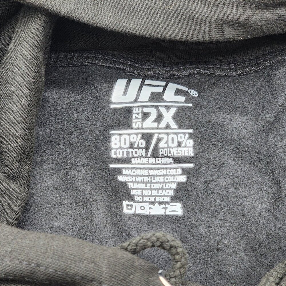 ​UFC London UK Ultimate Fighting Championship Hoodie Black Size 2XL - New - Picture 2 of 3